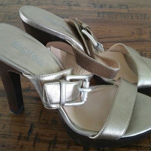 Michael Kors gold heels
